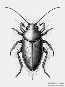 Tattoo sketch cockroach, tattoo line art, tra... - эскиз тату (№1757974613_0, 15.09.2025 22:16) — Tatufoto.com