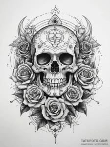 Tattoo sketch cosmic story, tattoo sketch des... - эскиз тату (№1758007463_0, 16.09.2025 07:24) — Tatufoto.com