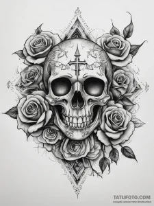 Tattoo sketch ember, tattoo line art, detaile... - эскиз тату (№1758007850_0, 16.09.2025 07:30) — Tatufoto.com