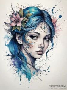 Tattoo sketch nymph tattoo, tattoo line art,... - эскиз тату (№1758008043_0, 16.09.2025 07:34) — Tatufoto.com
