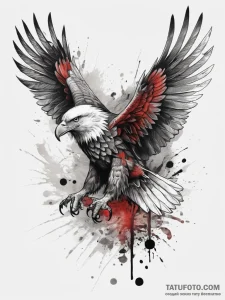 Tattoo sketch eagle talon, concept art for ta... - эскиз тату (№1758008859_0, 16.09.2025 07:47) — Tatufoto.com