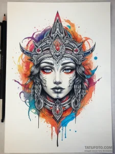 Tattoo sketch sacred rebirth, ink illustratio... - эскиз тату (№1758009643_0, 16.09.2025 08:00) — Tatufoto.com