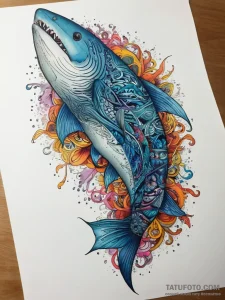 Tattoo sketch megamouth shark, tattoo flash s... - эскиз тату (№1758010815_0, 16.09.2025 08:20) — Tatufoto.com