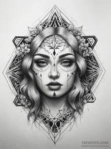 Tattoo sketch spirit, tattoo sketch design, b... - эскиз тату (№1758013347_0, 16.09.2025 09:02) — Tatufoto.com