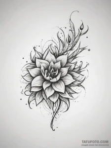 Tattoo sketch ember, ink illustration for tat... - эскиз тату (№1758013741_0, 16.09.2025 09:09) — Tatufoto.com