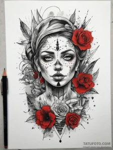 Tattoo sketch spirit, tattoo flash sheet desi... - эскиз тату (№1758013943_0, 16.09.2025 09:12) — Tatufoto.com