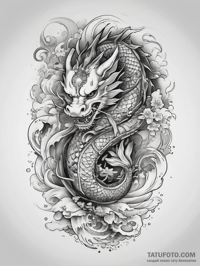 Tattoo sketch a symbolic emotion, ink illustr... - эскиз тату (№1758014134_0, 16.09.2025 09:15) — Tatufoto.com