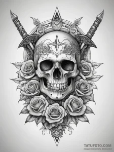 Tattoo sketch dagger, tattoo drawing outline,... - эскиз тату (№1758014522_0, 16.09.2025 09:22) — Tatufoto.com
