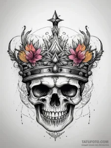 Tattoo sketch crown, concept art for tattoo,... - эскиз тату (№1758015679_0, 16.09.2025 09:41) — Tatufoto.com