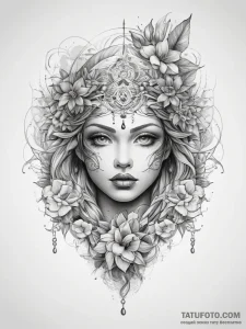 Tattoo sketch path - эскиз тату (№1758019012_0, 16.09.2025 10:36) — Tatufoto.com