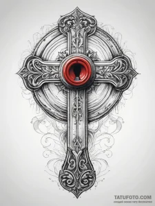 Tattoo sketch door knob with a keyhole, tatto... - эскиз тату (№1758019588_0, 16.09.2025 10:46) — Tatufoto.com
