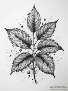 Tattoo sketch cilantro with a lime, concept a... - эскиз тату (№1758020565_0, 16.09.2025 11:02) — Tatufoto.com