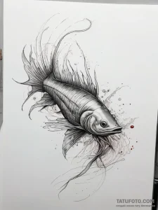 Tattoo sketch oarfish, artistic tattoo sketch... - эскиз тату (№1758034147_0, 16.09.2025 14:49) — Tatufoto.com