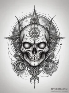 Tattoo sketch hieroglyphic symbol for "evil"... - эскиз тату (№1758037633_0, 16.09.2025 15:47) — Tatufoto.com