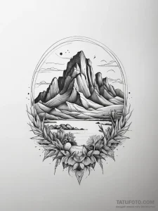 Tattoo sketch desert, concept art for tattoo,... - эскиз тату (№1758040548_0, 16.09.2025 16:35) — Tatufoto.com