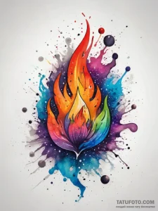 Tattoo sketch cosmic fire, artistic tattoo sk... - эскиз тату (№1758041326_0, 16.09.2025 16:48) — Tatufoto.com