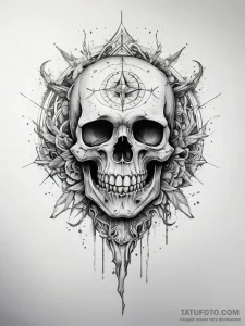 Tattoo sketch death, tattoo drawing outline,... - эскиз тату (№1758045961_0, 16.09.2025 18:06) — Tatufoto.com
