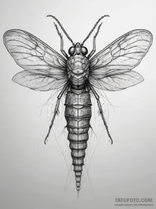Tattoo sketch dobsonfly, concept art for tatt... - эскиз тату (№1758047109_0, 16.09.2025 18:25) — Tatufoto.com