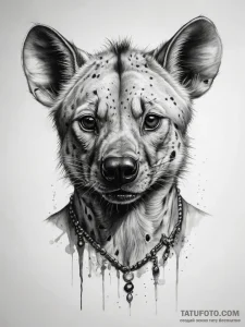 Tattoo sketch hyena - эскиз тату (№1758047684_0, 16.09.2025 18:34) — Tatufoto.com