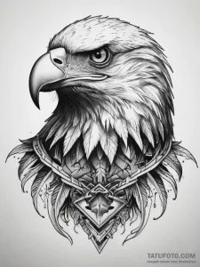Tattoo sketch eagle, artistic tattoo sketch,... - эскиз тату (№1758094148_0, 17.09.2025 07:29) — Tatufoto.com