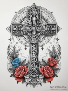 Tattoo sketch egyptian ankh, tattoo sketch de... - эскиз тату (№1758096124_0, 17.09.2025 08:02) — Tatufoto.com