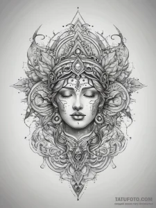 Tattoo sketch holy drawing, tattoo sketch des... - эскиз тату (№1758098529_0, 17.09.2025 08:42) — Tatufoto.com