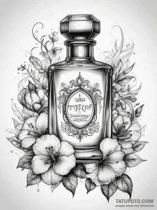 Tattoo sketch perfume tattoo - эскиз тату (№1758100119_0, 17.09.2025 09:08) — Tatufoto.com