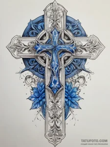 Tattoo sketch blue, tattoo drawing outline, b... - эскиз тату (№1758103174_0, 17.09.2025 09:59) — Tatufoto.com