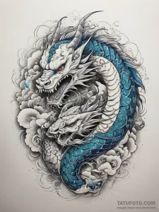 Tattoo sketch blue, tattoo drawing outline, b... - эскиз тату (№1758104561_0, 17.09.2025 10:22) — Tatufoto.com