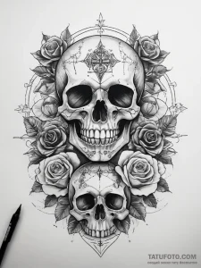 Tattoo sketch being, tattoo flash sheet desig... - эскиз тату (№1758108581_0, 17.09.2025 11:29) — Tatufoto.com