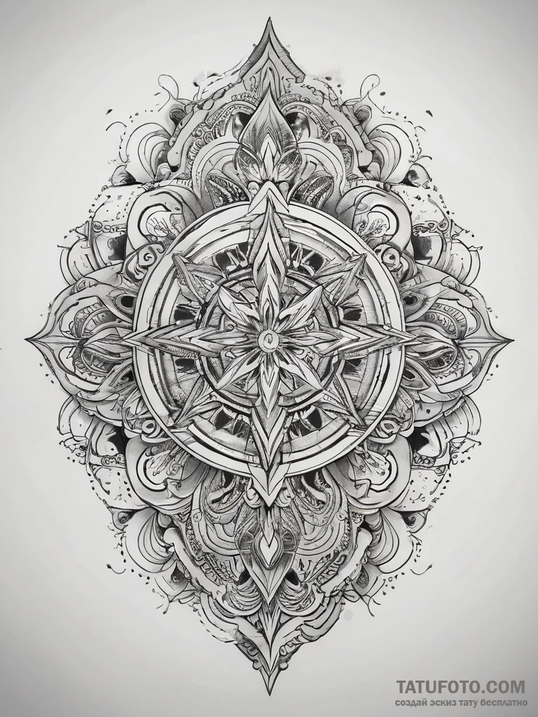 Tattoo sketch cosmic essence, tattoo line art... - эскиз тату (№1758108780_0, 17.09.2025 11:33) — Tatufoto.com
