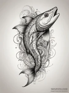Tattoo sketch garfish, tattoo sketch design,... - эскиз тату (№1758115128_0, 17.09.2025 13:18) — Tatufoto.com