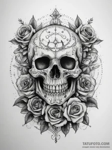 Tattoo sketch celestial body, concept art for... - эскиз тату (№1758123488_0, 17.09.2025 15:38) — Tatufoto.com