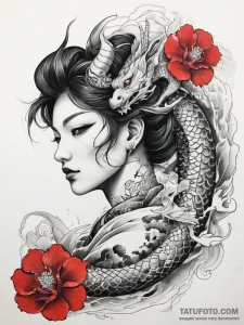 Tattoo sketch holy character, tattoo line art... - эскиз тату (№1758134320_0, 17.09.2025 18:38) — Tatufoto.com