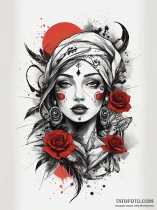 Tattoo sketch a symbolic object, tattoo sketc... - эскиз тату (№1758149646_0, 17.09.2025 22:54) — Tatufoto.com