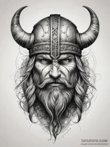 Tattoo sketch узор в виде викинга, tattoo dra... - эскиз тату (№1758177025_0, 18.09.2025 06:30) — Tatufoto.com