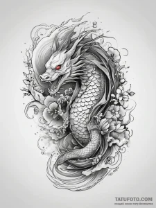 Tattoo sketch bass, concept art for tattoo, o... - эскиз тату (№1758177621_0, 18.09.2025 06:40) — Tatufoto.com