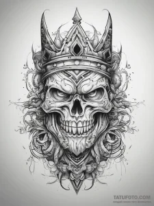 Tattoo sketch kingdom, ink illustration for t... - эскиз тату (№1758182079_0, 18.09.2025 07:54) — Tatufoto.com