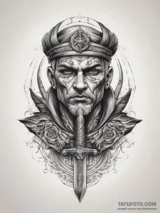 Tattoo sketch dobrynya nikitich, the epic her... - эскиз тату (№1758182678_0, 18.09.2025 08:04) — Tatufoto.com