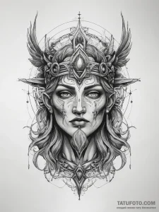 Tattoo sketch holy myth, artistic tattoo sket... - эскиз тату (№1758184308_0, 18.09.2025 08:31) — Tatufoto.com