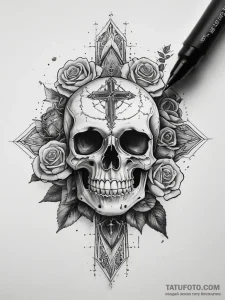 Tattoo sketch cosmic soil, tattoo sketch desi... - эскиз тату (№1758186636_0, 18.09.2025 09:10) — Tatufoto.com