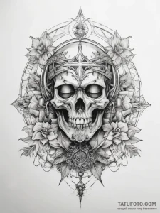 Tattoo sketch holy self - эскиз тату (№1758187030_0, 18.09.2025 09:17) — Tatufoto.com