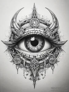 Tattoo sketch odin's eye - эскиз тату (№1758187225_0, 18.09.2025 09:20) — Tatufoto.com