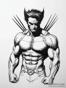 Tattoo sketch x-men: the animated series wolv... - эскиз тату (№1758188403_0, 18.09.2025 09:40) — Tatufoto.com