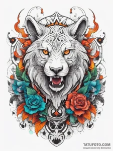 Magical animals & spirits, tattoo drawing out... - эскиз тату (№1758190562_0, 18.09.2025 10:16) — Tatufoto.com