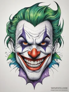 Tattoo sketch joker smile, tattoo sketch desi... - эскиз тату (№1758193323_0, 18.09.2025 11:02) — Tatufoto.com