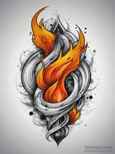 Tattoo sketch fire, tattoo sketch design, new... - эскиз тату (№1758194496_0, 18.09.2025 11:21) — Tatufoto.com
