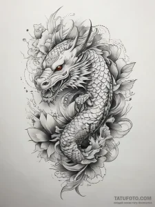 птица - японская, black & grey - эскиз тату (№1758196127_0, 18.09.2025 11:48) — Tatufoto.com