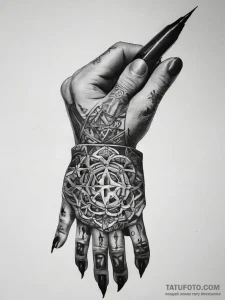 Tattoo sketch hands with a pen, tattoo drawin... - эскиз тату (№1758196835_0, 18.09.2025 12:00) — Tatufoto.com