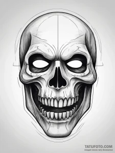 Tattoo sketch scream ghostface mask, ink illu... - эскиз тату (№1758197220_0, 18.09.2025 12:07) — Tatufoto.com